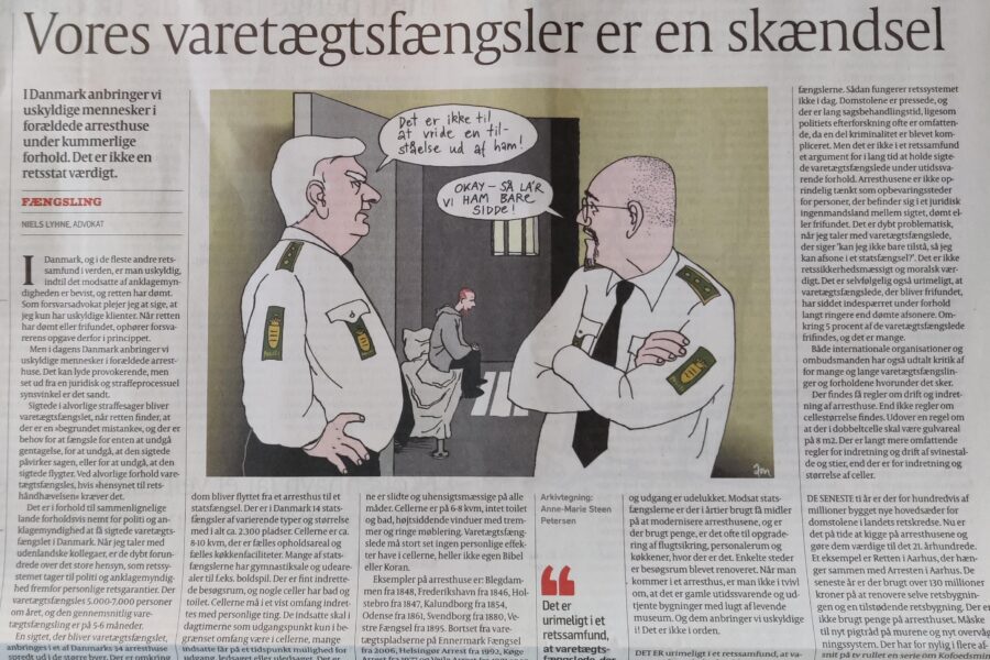 vores varetægtsfængsler er en skændsel